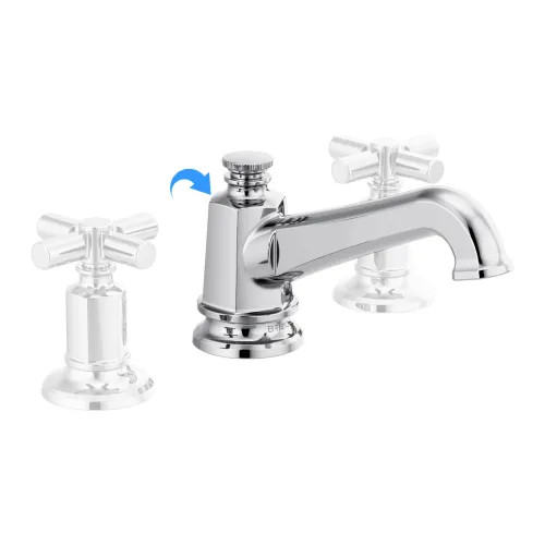 Brizo Invari Two-Handle Widespread Bathroom Faucet with Pop-Up