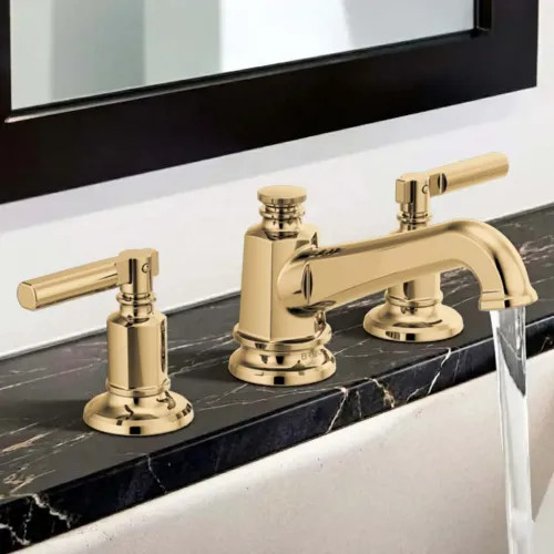 Brizo Invari Two-Handle Widespread Bathroom Faucet With Pop-Up