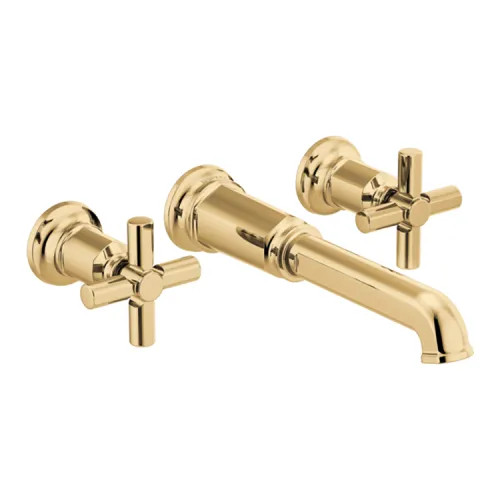 Brizo Invari Two-Handle Wall-Mount Tub Filler, Less Handles, 9.3