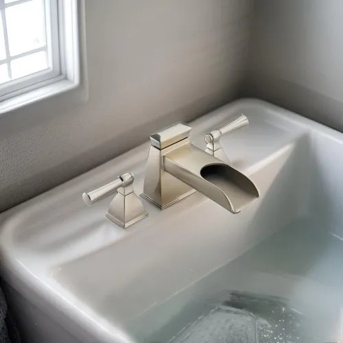 Brizo Vesi Two-Handle Deck-Mount Roman Tub Faucet Trim, Lever