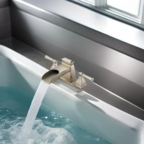 Brizo Vesi Two-Handle Deck-Mount Roman Tub Faucet Trim, Lever