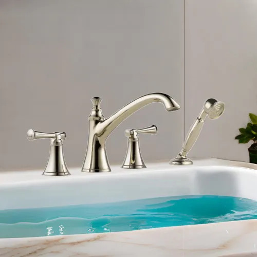 Brizo Baliza Roman Tub Faucet Trim with Hand Shower, ADA