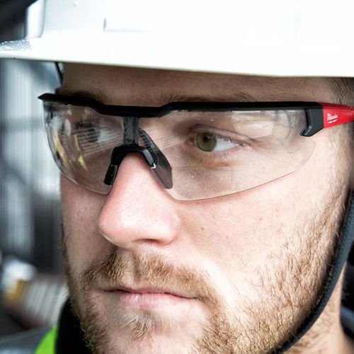 View 2 of Milwaukee 48-73-2205 Milwaukee Clear +2.00 Magnified Safety Glasses with Anti-Scratch Lenses - 48-73-2205