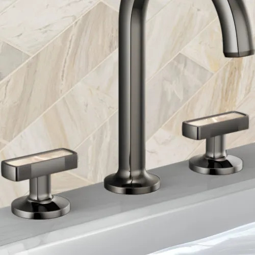 【きれいめファッション51選】上品さと清潔感をキープし Brizo Kintsu Widespread Lavatory Knob with Mother of Pearl パーツ