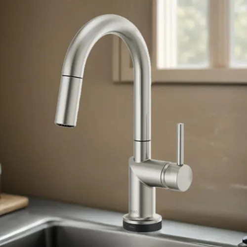 Brizo Odin SmartTouch Pull-Down Bar/Prep Faucet with Arc Spout