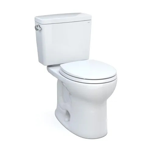 TOTO Drake Two-Piece Round Toilet, 1.6 GPF, CEFIONTECT, Less Seat