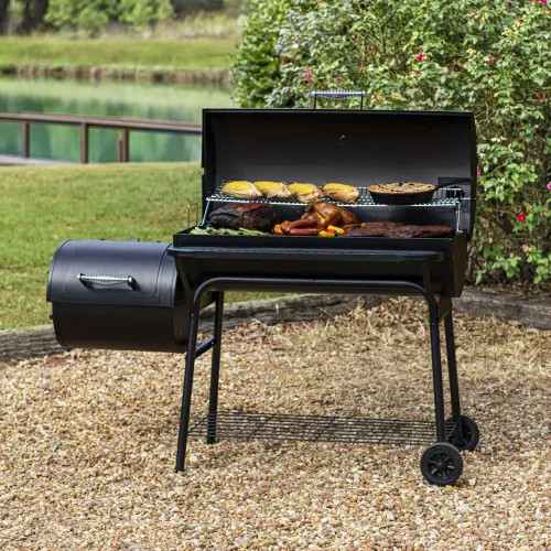 Char-Broil Deluxe Offset Charcoal Smoker Grill - Thumbnail 5