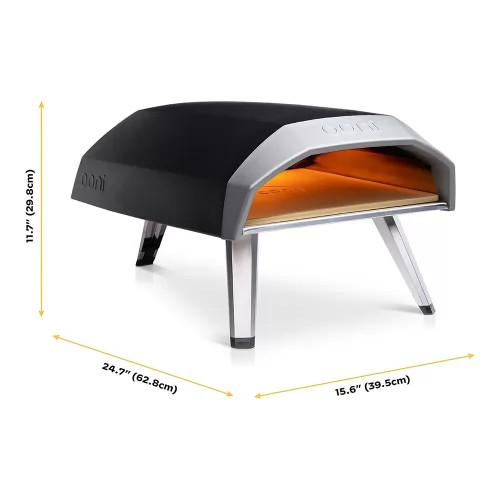 Ooni Koda 12 Gas-Powered Pizza Oven, 950°F (500°C) Temperature