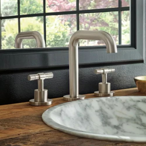 channel spouts are one of the hot bathroom faucet trends in 2024