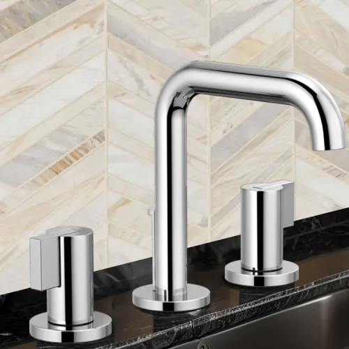 Brizo Litze Two-Handle Widespread Lavatory Faucet, Less Handles
