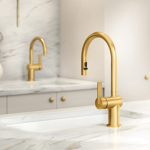 Moen Cia Single-Handle High Arc Pull-Down Kitchen Faucet, 1.5 GPM