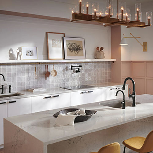 View 3 of Brizo 63958LF-BLBNX Brizo Tulham Single Handle Pull-Down Bar/Prep Faucet, Matte Black/Black Onyx - 63958LF-BLBNX