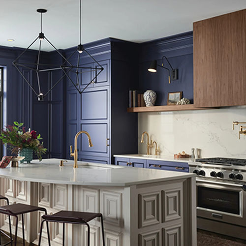 View 4 of Brizo 63958LF-GLPG Brizo Tulham Single Handle Pull-Down Bar/Prep Faucet, Luxe Gold/Polished Gold - 63958LF-GLPG