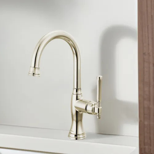 View 2 of Brizo 61058LF-PN Brizo Tulham Single-Handle Bar Faucet, Lever Handle, 1.8 GPM, Brilliance Polished Nickel - 61058LF-PN