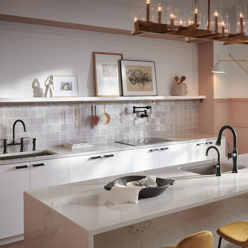 View 6 of Brizo 62858LF-BLBNX Brizo Tulham Wall-Mount Pot Filler Faucet, Matte Black/Black Onyx - 62858LF-BLBNX