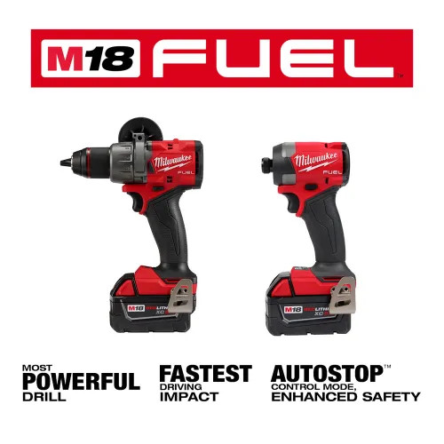 View 5 of Milwaukee 3697-22 Milwaukee M18 FUEL Brushless Cordless Hammer Drill and Impact Driver Combo Kit (2-Tool) with 2 Batteries - 3697-22