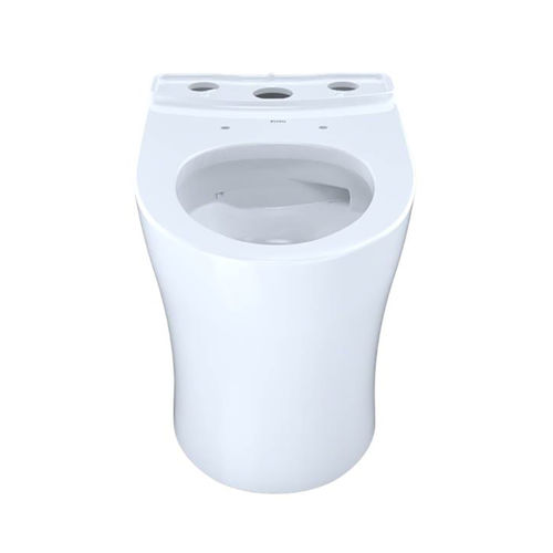 View 4 of Toto CT446CEGN#01 TOTO Aquia IV Elongated Toilet Bowl Only, Cotton White - CT446CEGN#01