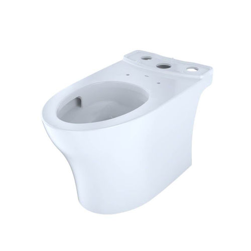 View 3 of Toto CT446CEGN#01 TOTO Aquia IV Elongated Toilet Bowl Only, Cotton White - CT446CEGN#01