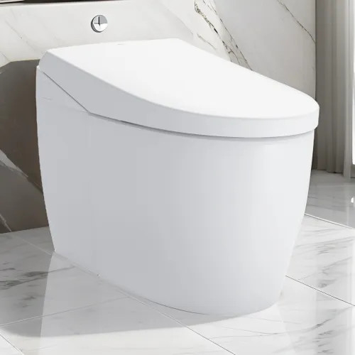 TOTO Neorest AS Electronic Toilet Bidet Combo, Elongated, Universal Height,  Dual Flush, 1.0 and 0.8 GPF, Cotton White - MS8551CUMFG#01