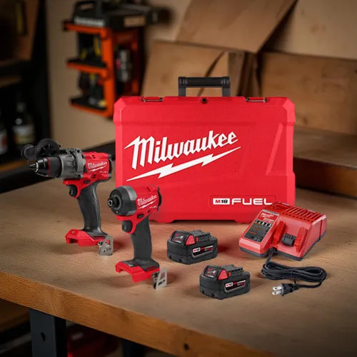 Milwaukee M18 FUEL 2-Tool Combo Kit with (2) REDLITHIUM XC5.0
