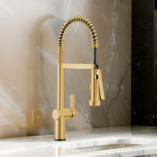 Moen Cia Single-Handle Semi Pro Spring Pulldown Kitchen Faucet with ...