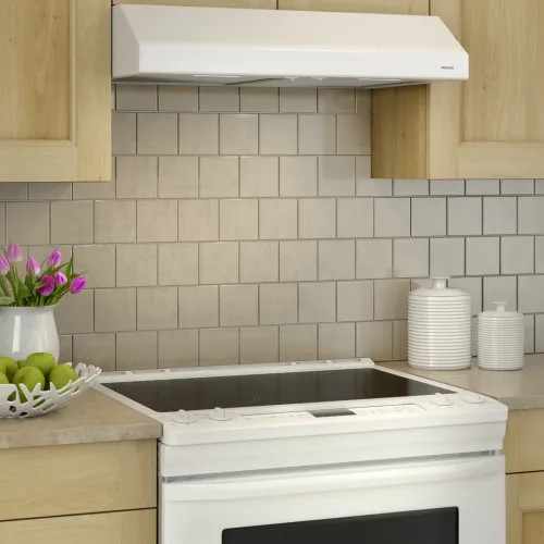Broan NuTone Glacier 36 Inch Convertible Under Cabinet Range Hood 300 CFM White BCSEK136WW