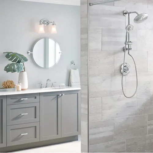 Moen Eva Two-Handle High-Arc Widespread Bathroom Faucet with M