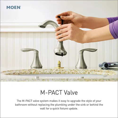 Moen Brantford Two-Handle High-Arc Widespread Bathroom Faucet with