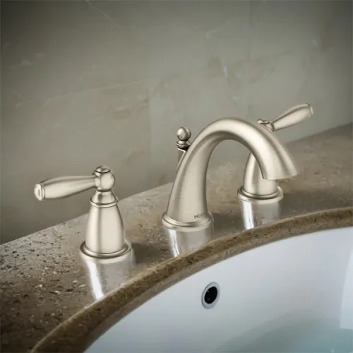 Moen Brantford Two-Handle High-Arc Widespread Bathroom Faucet with