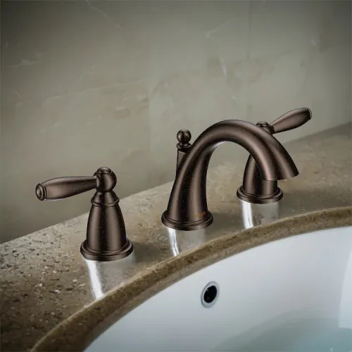 Moen Brantford Two-Handle High-Arc Widespread Bathroom Faucet with