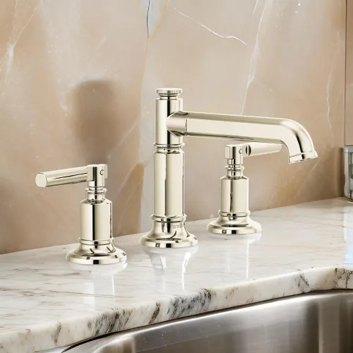 Brizo Invari Two-Handle Widespread Bathroom Faucet w/ Column Spout