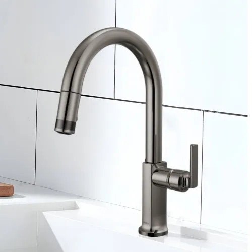 Brizo Kintsu Single-Handle Pull-Down Kitchen Faucet w/ Arc Spout