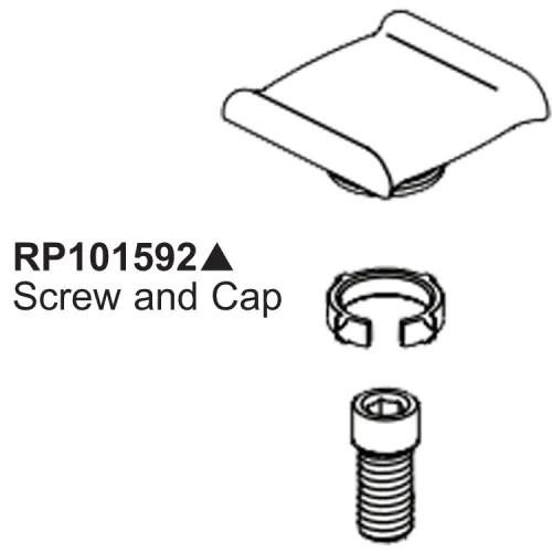 View 3 of Brizo RP101592GL Brizo Kintsu Screw and Cap for Thermostatic Valve Trim, Brilliance Luxe Gold - RP101592GL
