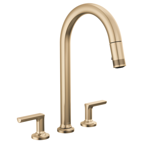 Brizo Kintsu Two-Handle Widespread Pull-Down Kitchen Faucet w/ Arc