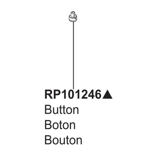 View 3 of Brizo RP101246PG Brizo Tulham Button for Beverage Faucet, Brilliance Polished Gold - RP101246GL