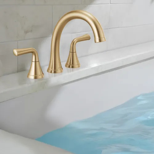 Delta Kayra Roman Tub Trim With Temperature And Volume Handles