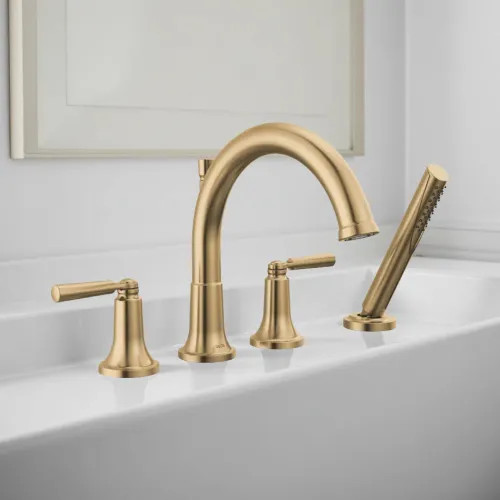 Delta Saylor Roman Tub Faucet Trim With 1.75 GPM Hand Shower, Low