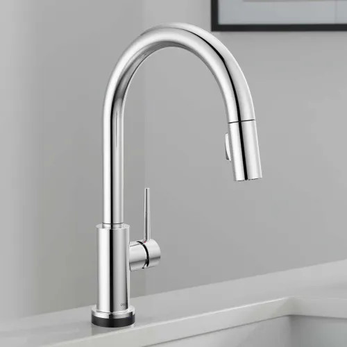 その他 RT-9152611937 Delta Trinsic High Arc Single Handle Kitchen Faucet with Touch2O