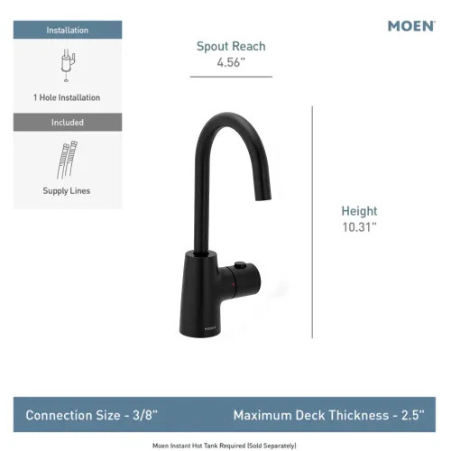 Moen SIP Transitional Instant Hot Water Beverage Faucet