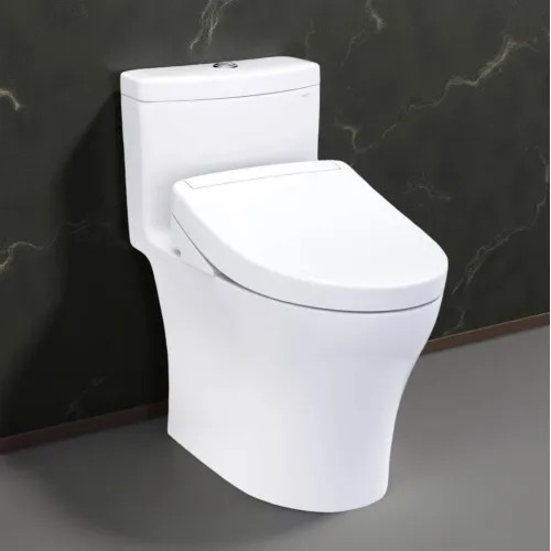 TOTO Aquia IV One-Piece Elongated Toilet w/ WASHLET+ S5 Bidet Seat