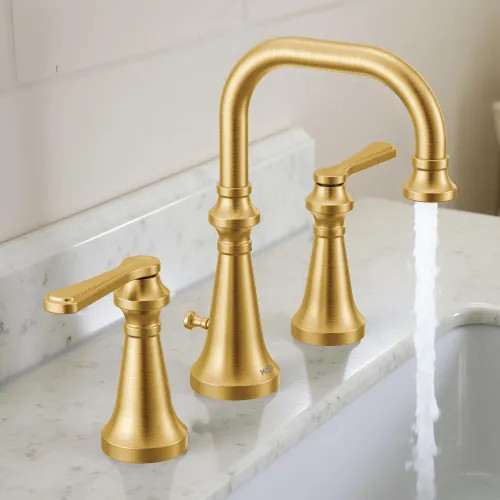 Moen Colinet Two-Handle Widespread Lavatory Faucet with Valve and