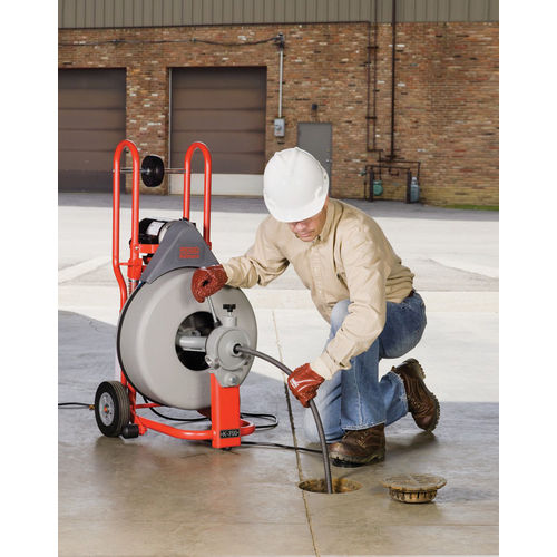 Ridgid K-750 AutoFeed Drum Drain Cleaning Machine, 5/8