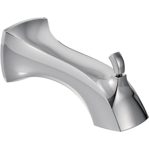 Moen Voss 7-3/4-inch Wall Mounted Chrome Diverter Tub Spout, 1/2