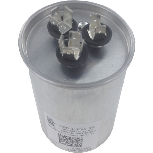 Lennox 89M77 Dual Run Capacitor, 40/5 MFD, 440 VAC, Round