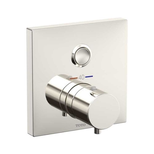 TOTO Thermostatic 1-Function Mixing Valve Trim, Square, Polished