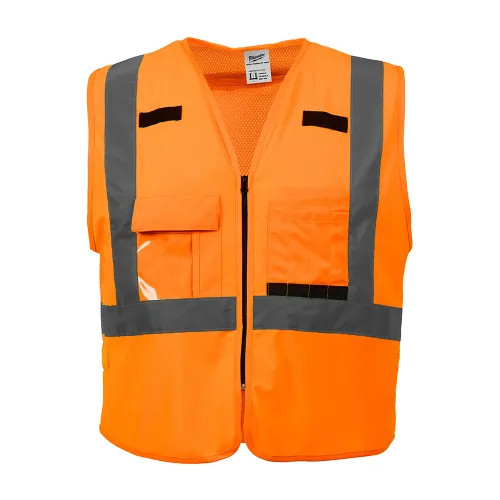 Milwaukee Large/Extra Large High Visibility Orange Safety Vest