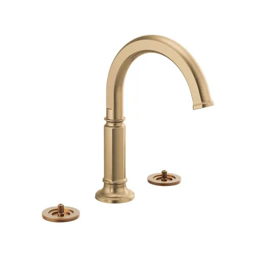 Brizo Invari Two-Handle Widespread Bathroom Faucet with Arc Spout