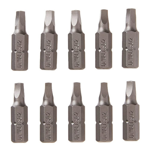 DeWALT DW2202B10 No. 2 Square Driver Bit 1" PlumbersStock