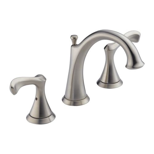 View 2 of Delta 35939LF-SS Delta Carlisle High-Arc Deck-Mount Stainless Lavatory Faucet for 6