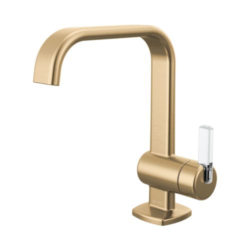 Brizo Allaria Single-Handle Deck-Mount Brilliance Luxe Gold/Clear